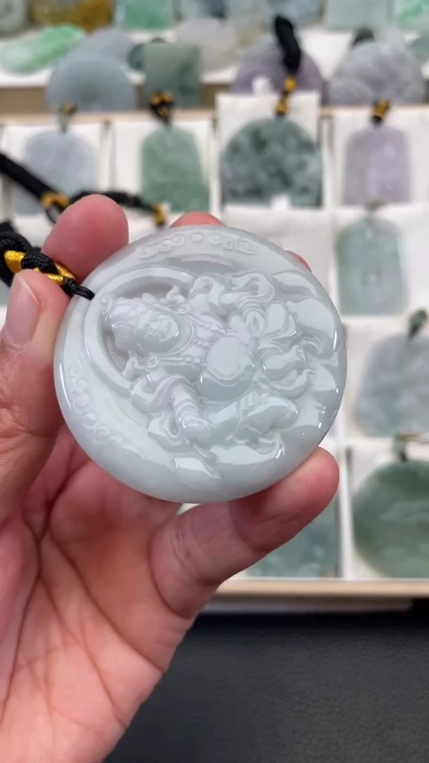 颈饰未镶嵌翡翠天然缅甸翡翠A货408