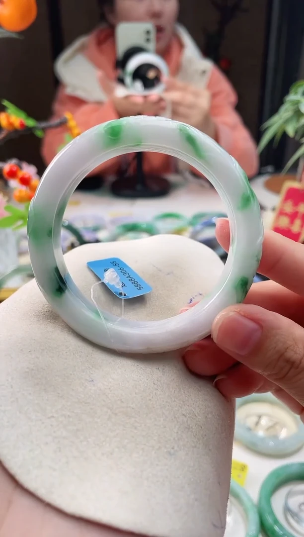 未镶嵌手镯翡翠22  翡翠手镯 56