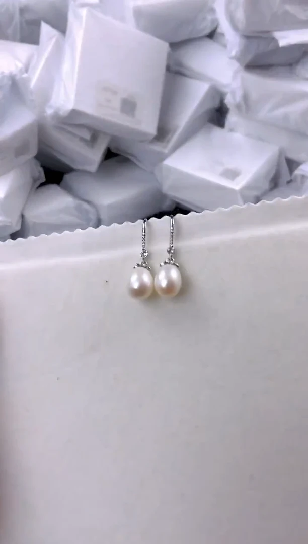 未镶嵌耳饰淡水珍珠ed1048