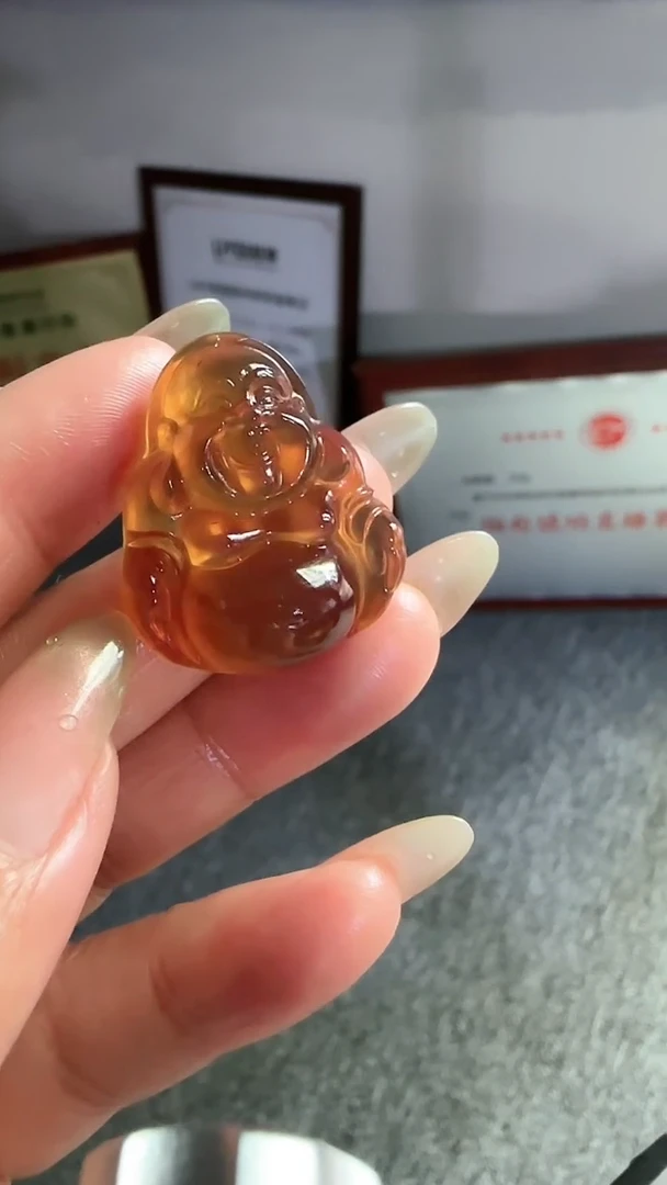 未镶嵌吊坠(不含链)琥珀规格弥勒佛#60