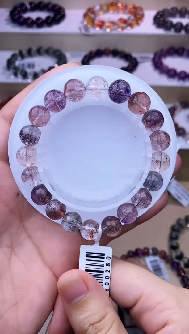 水晶手链未镶嵌仙女超七单圈9m+