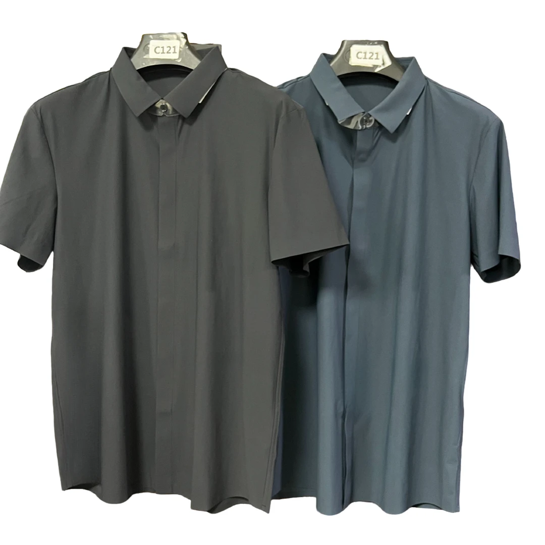 C121 【迪家】时尚新款商务衬衫#H053铁灰/藏青