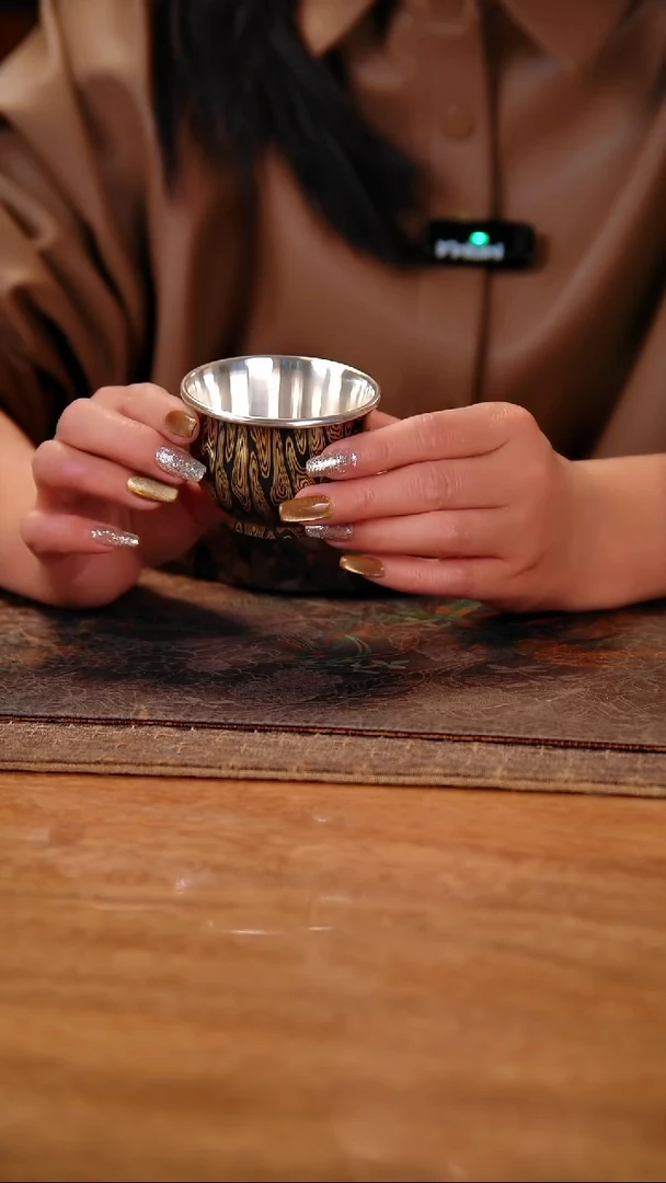 盛唐工坊 足银木纹金