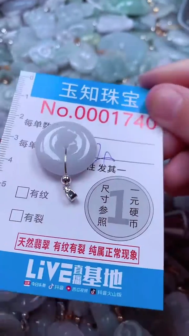 吊坠(不含链)未镶嵌翡翠1740