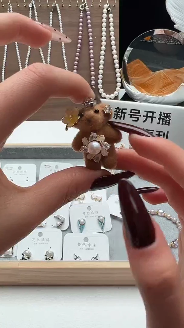 吊坠(不含链)钛钢淡水珍珠永丽严选
