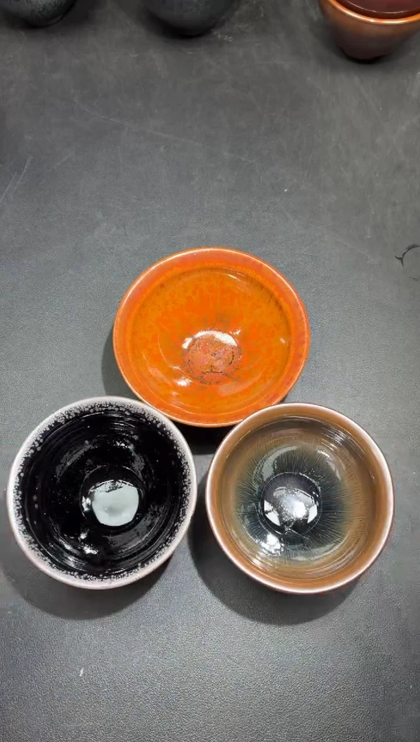 茶盏154三只微瑕