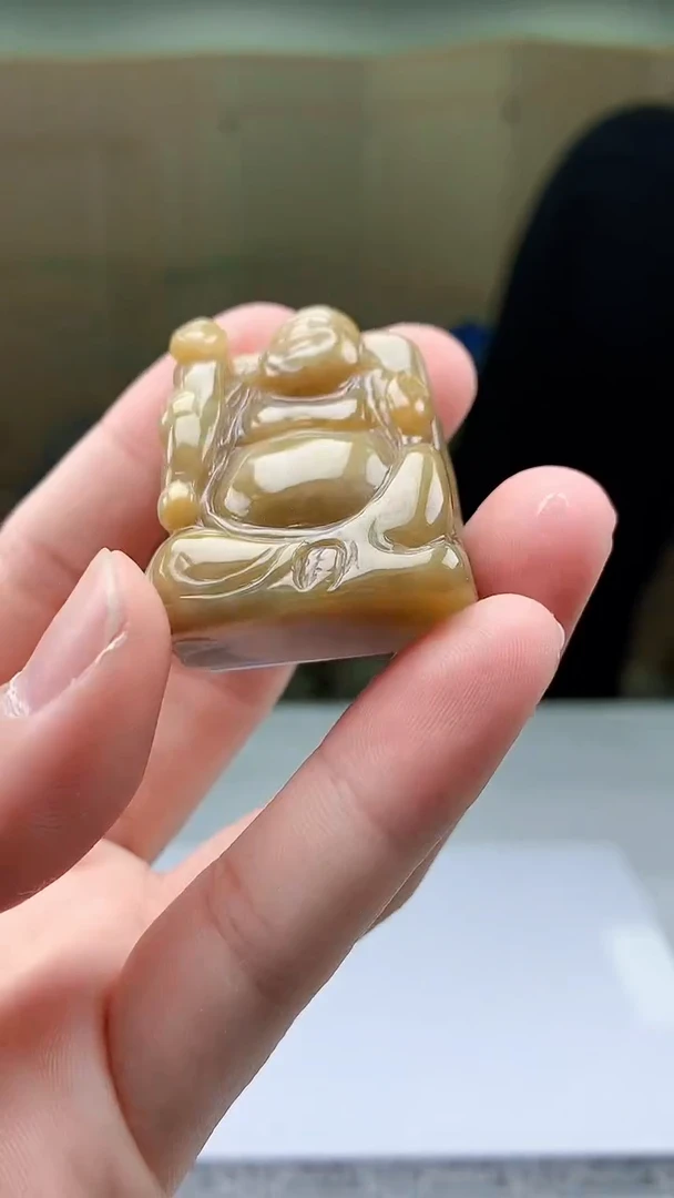 【闪购商品】定制翡翠未镶嵌4969bb-毛货挂件36