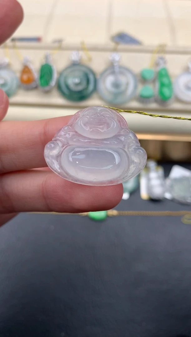 翡翠未镶嵌颈饰Q197