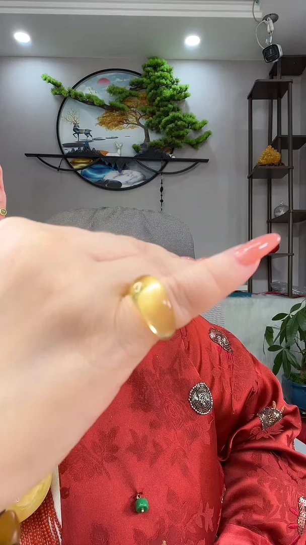 未镶嵌琥珀戒指戒指