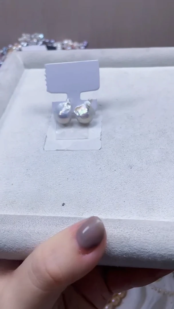 未镶嵌耳饰淡水珍珠【纯恬饰品】