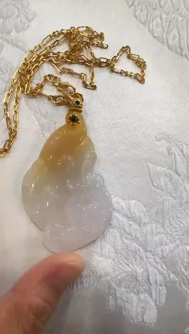 颈饰未镶嵌翡翠白*国风