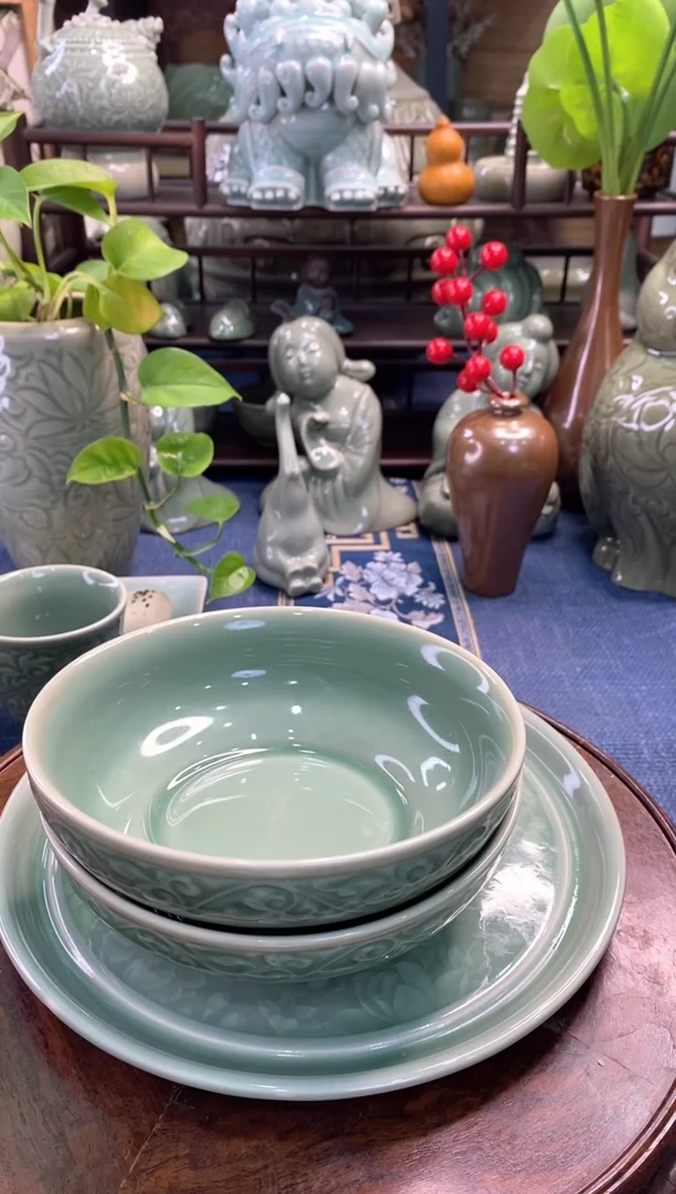 耀州窑 特价 福利【福字蒸蛋 碗】两个