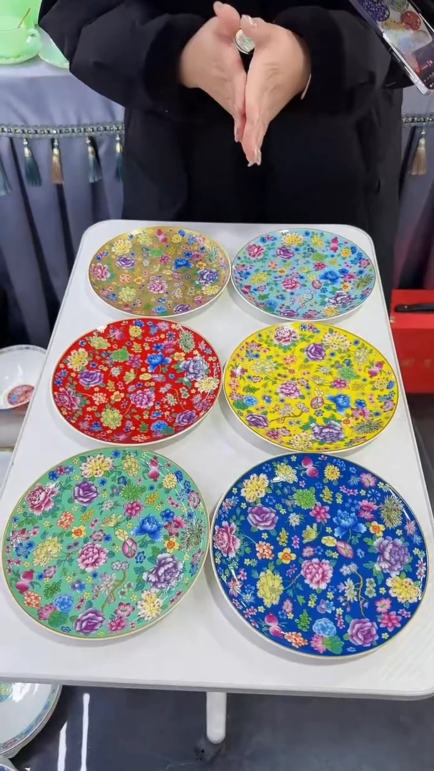 【闪购商品】瓷片7英寸骨碟6个景德镇陶瓷