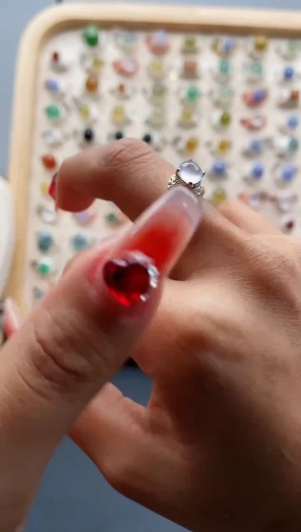 【闪购商品】翡翠戒指未镶嵌缅甸天然A货翡翠333 7+9