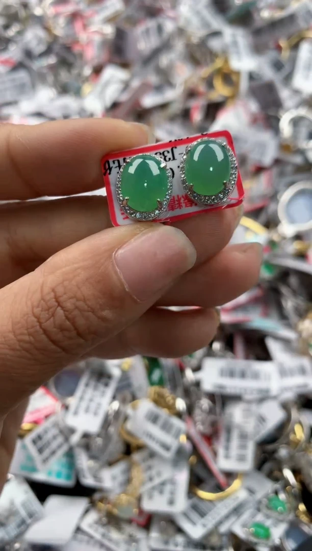 银S925镶嵌戒指翡翠555    4