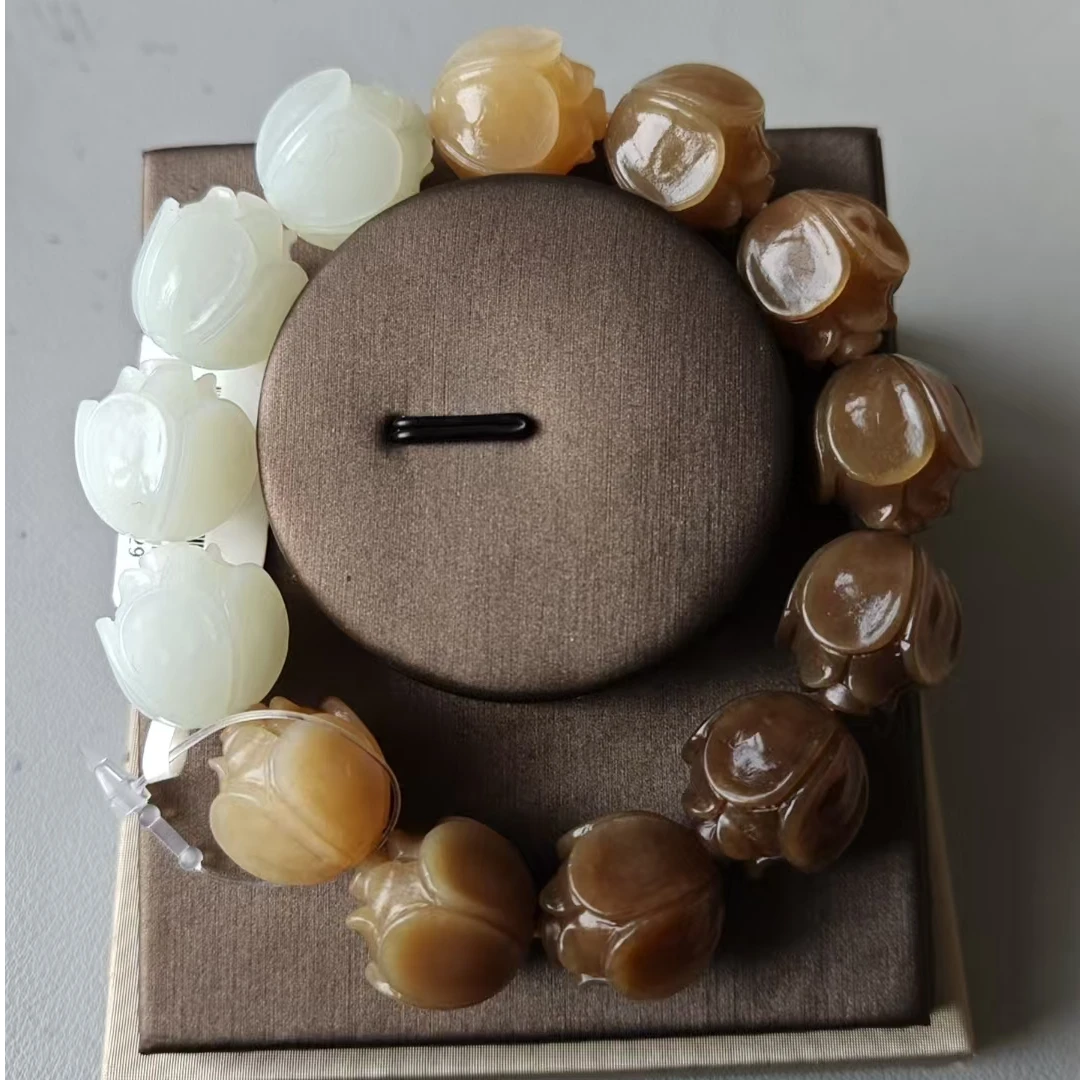 w和田玉手串00329