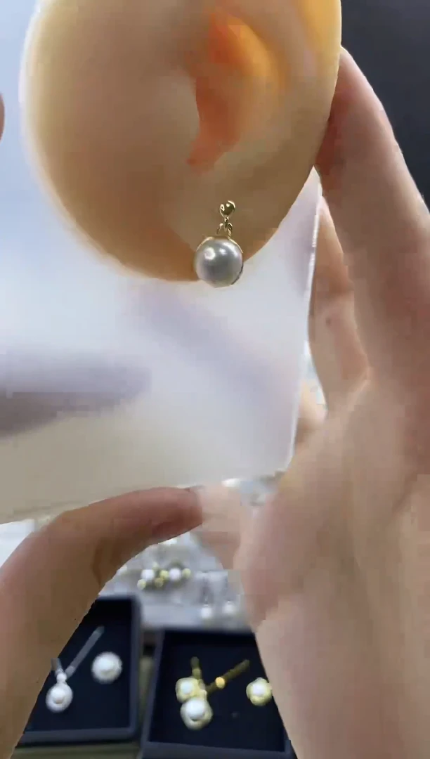合金耳饰淡水珍珠204