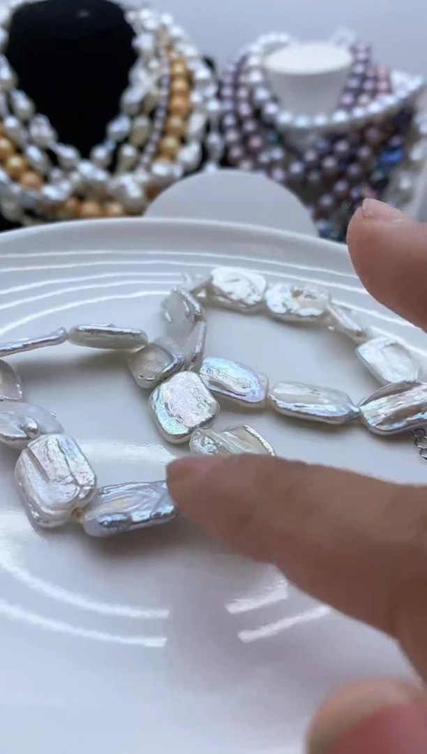 【闪购商品】淡水珍珠颈饰钛钢5