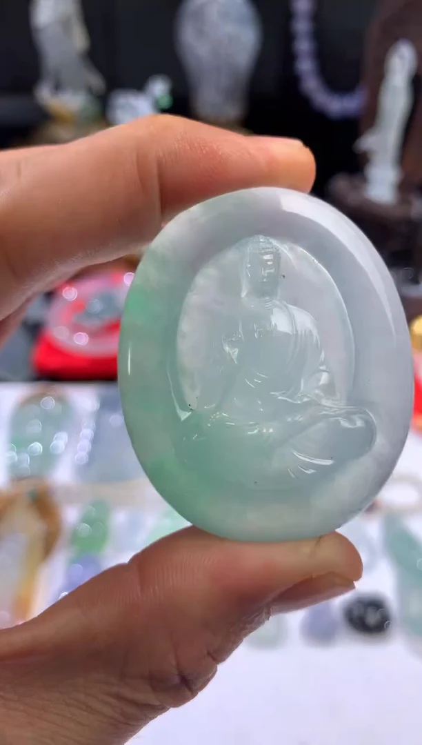 吊坠(不含链)未镶嵌翡翠天然翡翠吊坠