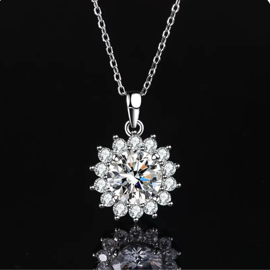 炫璨高奢 太阳花项链简约轻奢小众（808）