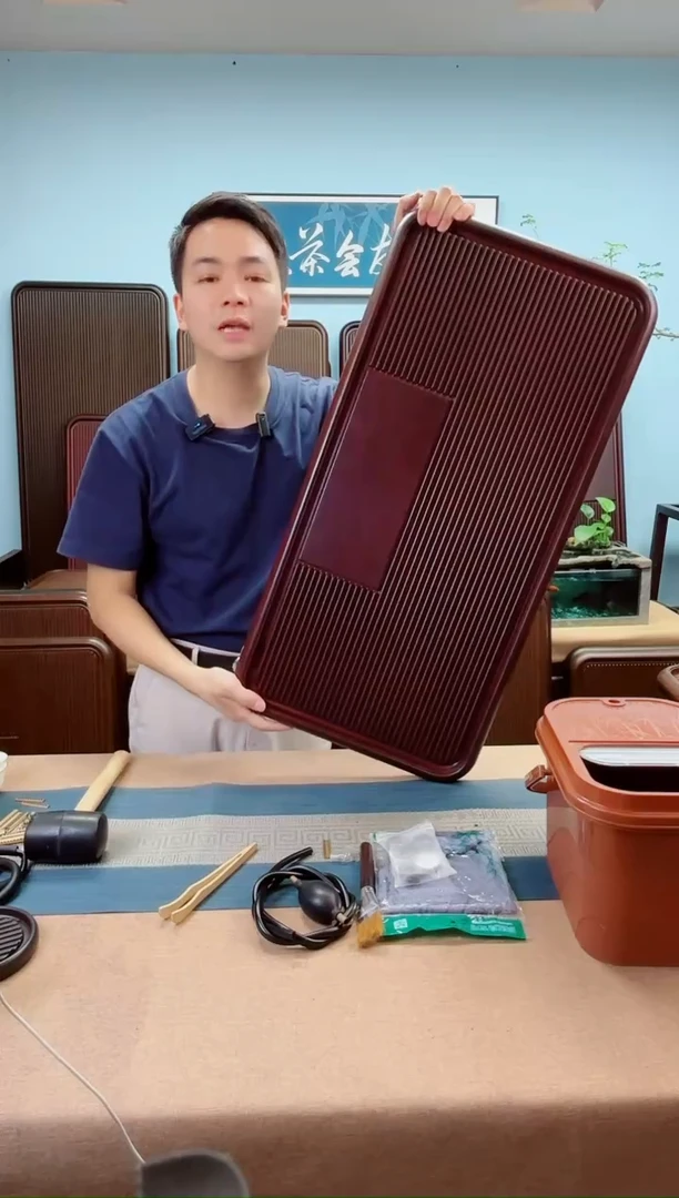 80*40*4凌龙红色款式茶盘