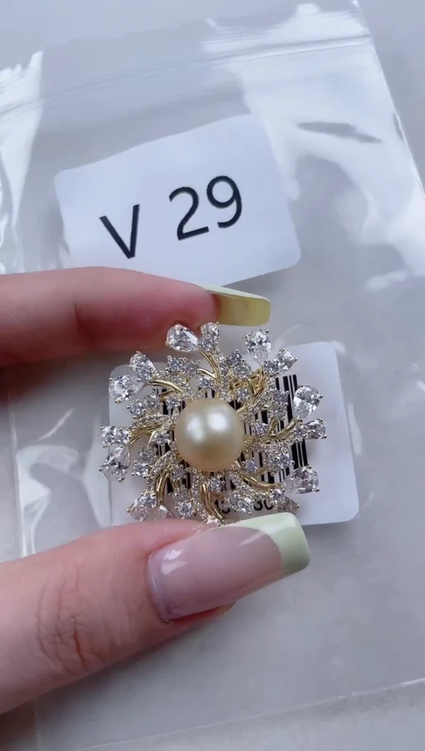 未镶嵌胸针海水珍珠V29