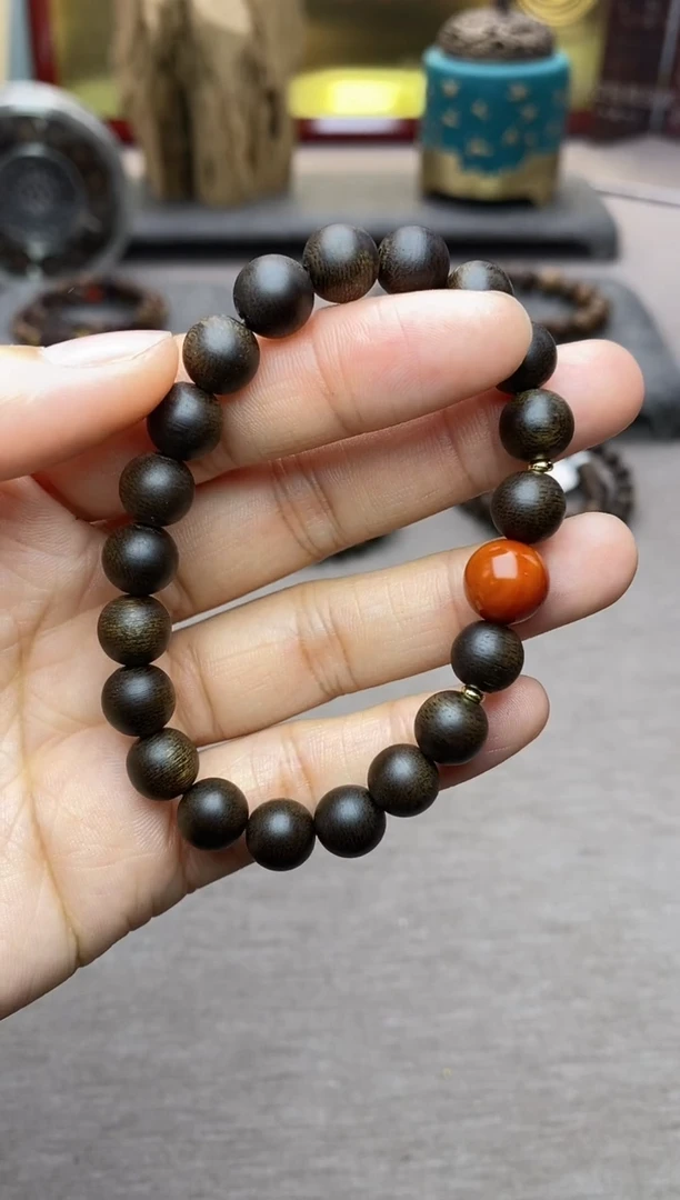 【闪购商品】沉香手串单圈越南芽庄白棋楠0.8 沉水