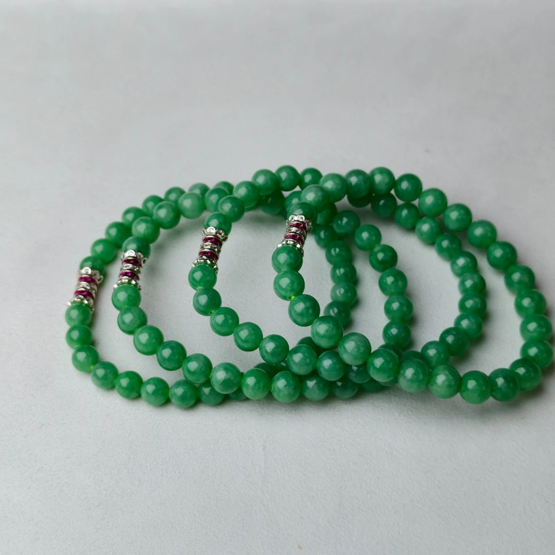 【睿泽鉴宝】 翡翠手串 KLCA1214-008