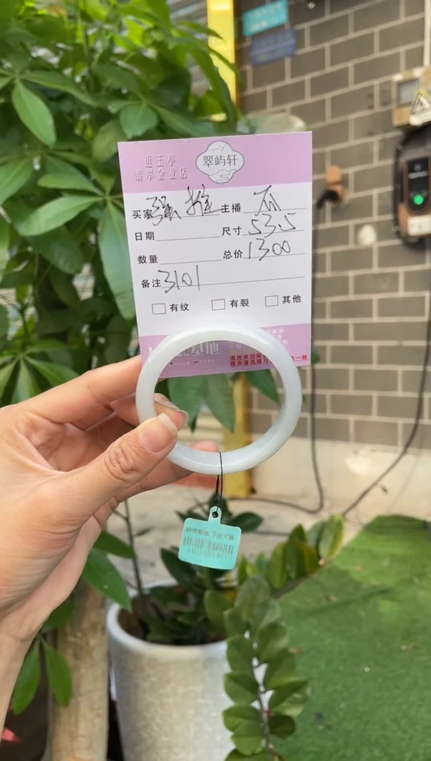 未镶嵌手镯翡翠G 53正圈 3101