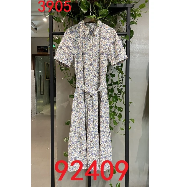 【钱老板专享】92409   短袖袖连衣裙