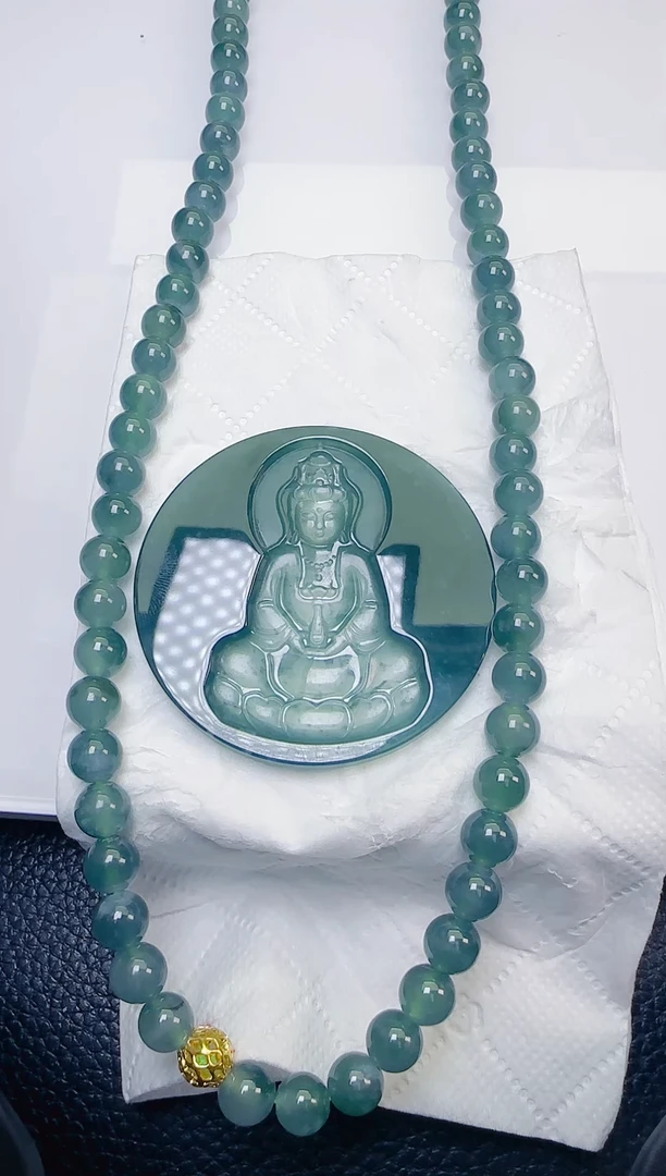 颈饰未镶嵌翡翠天然A货翡翠  多样性随机发其一