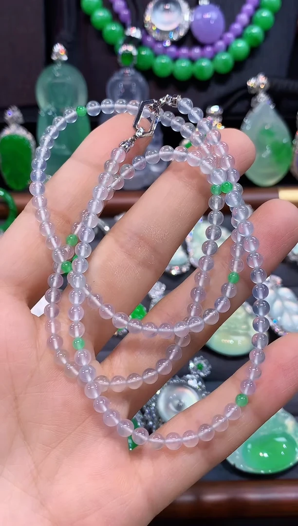 项链未镶嵌翡翠珠链