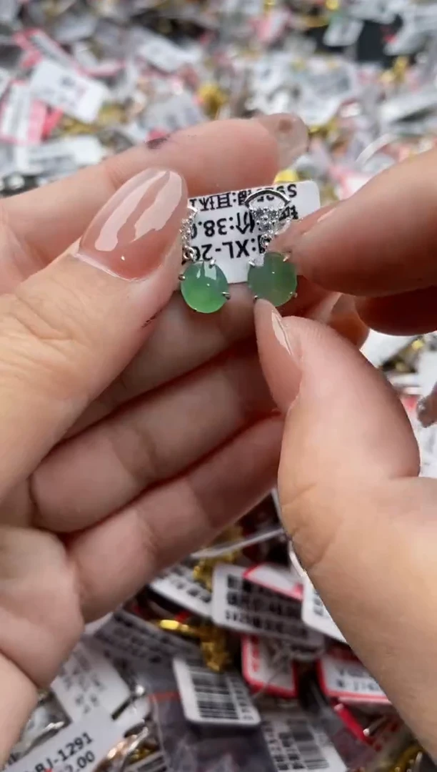 【闪购商品】翡翠戒指银S925镶嵌66666---7