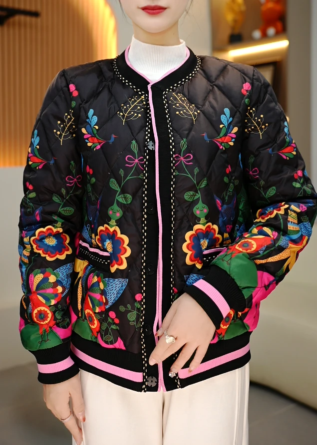 2024新品樱桃时尚百搭女士休闲显瘦保暖短款羽绒服-1108