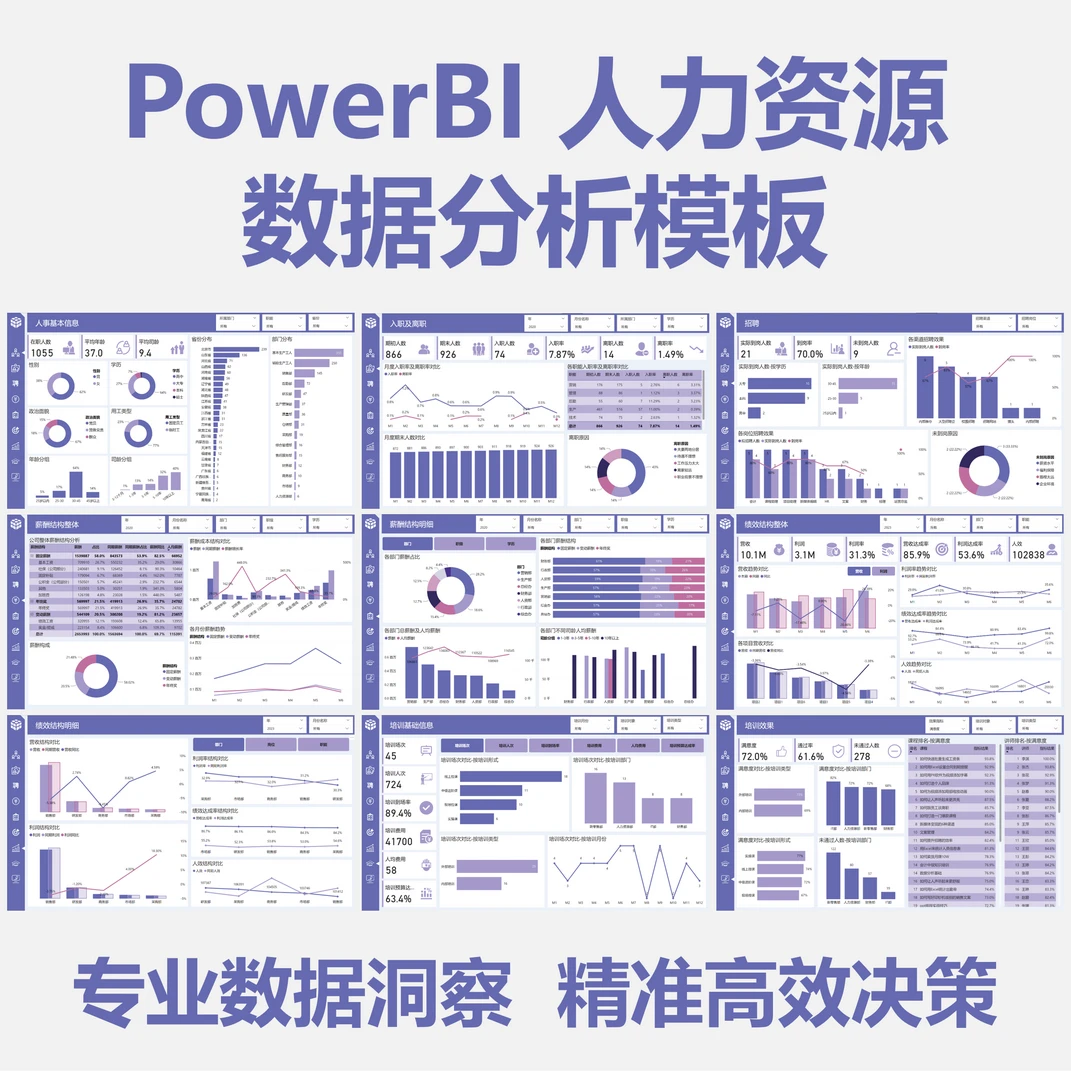 PowerBI人力资源数据分析视频教程