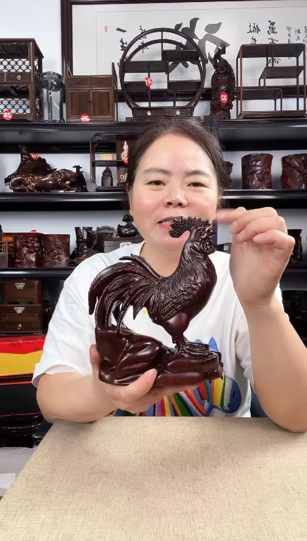 木大鸡老李红木工艺品