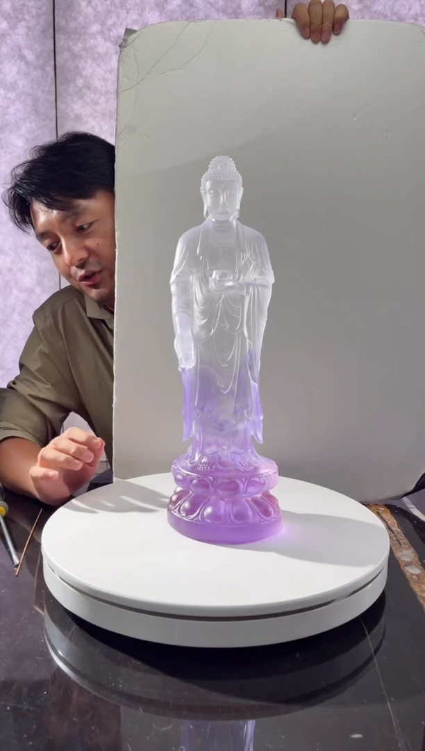摆件大号紫罗兰阿弥陀佛