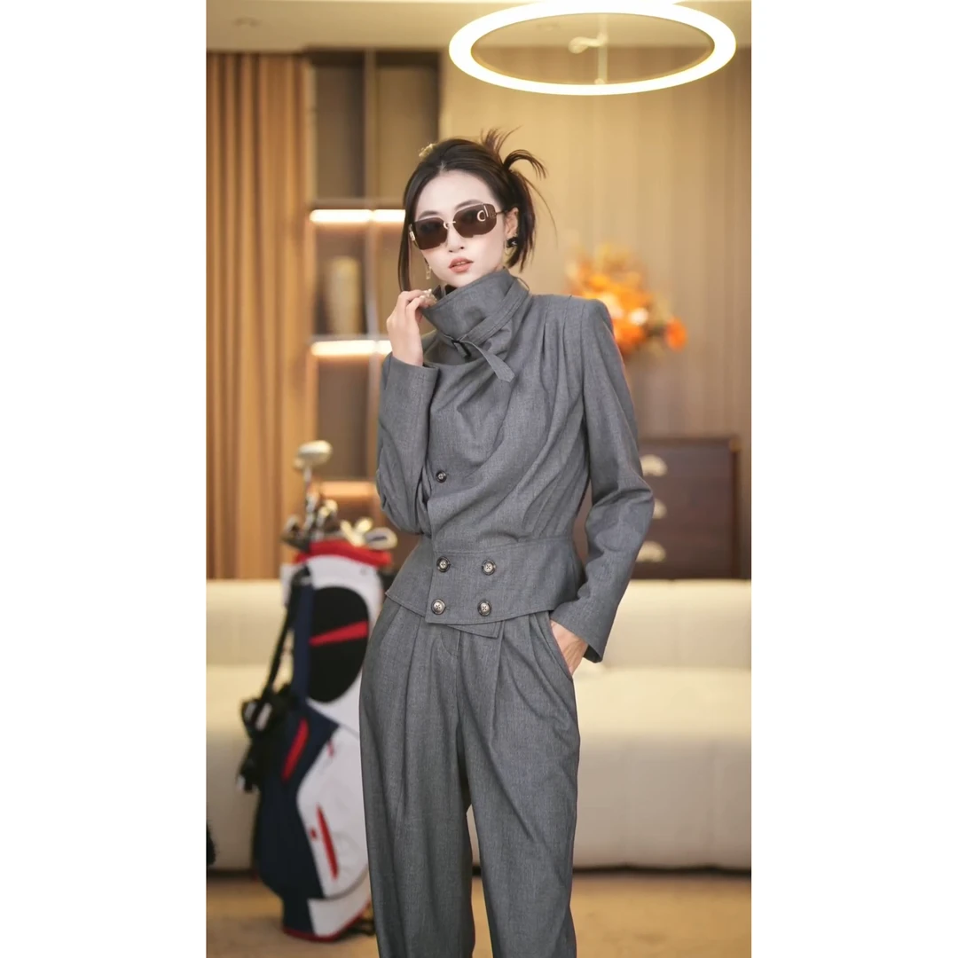 【嘉琪】总裁日常秋冬新款时尚套装-RL0145