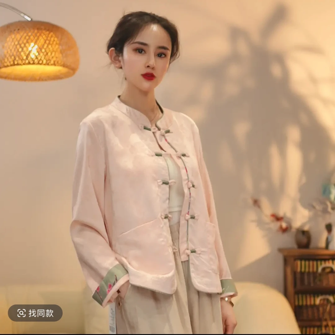 【柔春】2025新款中式日常文艺立领春夏外套