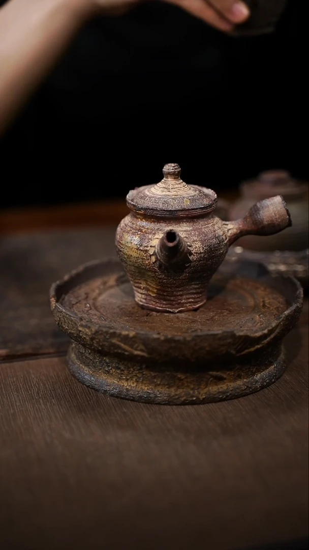 全手工制作  南蛮侧把壶