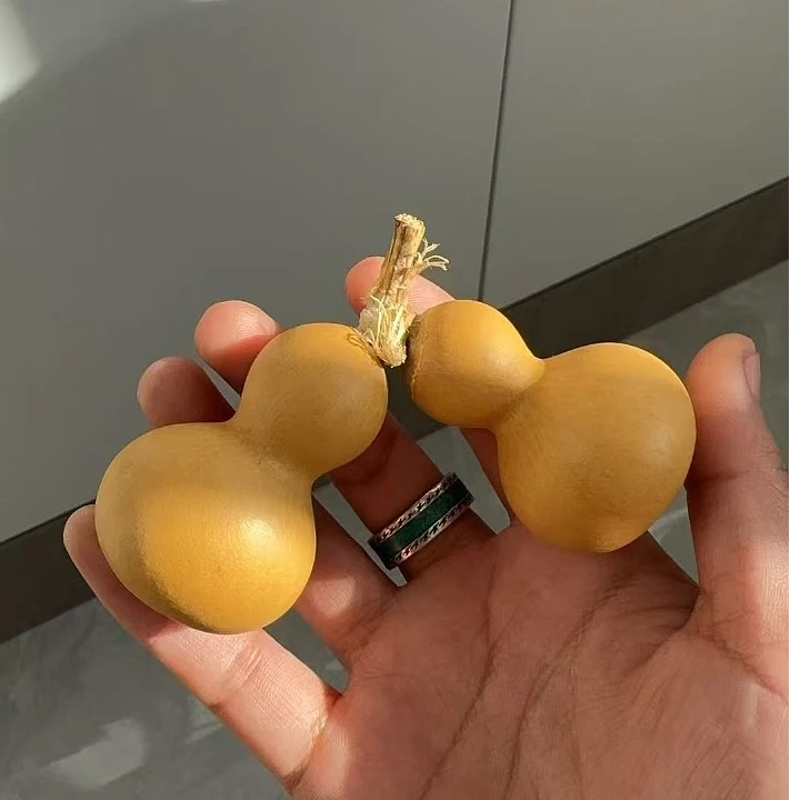 天然手捻小素葫芦迷你文玩可绕指盘玩直播间下单 否则无效