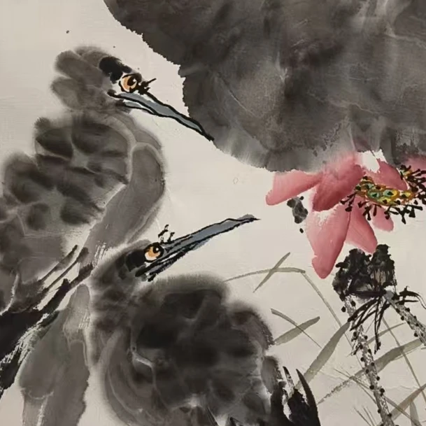 橱窗展示/齐派艺術/李庆宣/宣纸国画/带证书