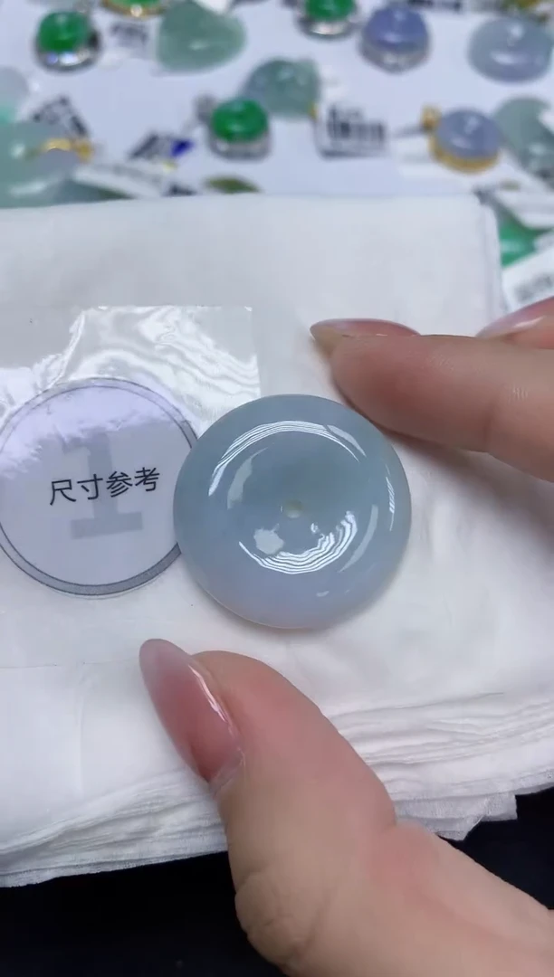 颈饰未镶嵌翡翠天然缅甸翡翠A货百元以上9元证书费自理