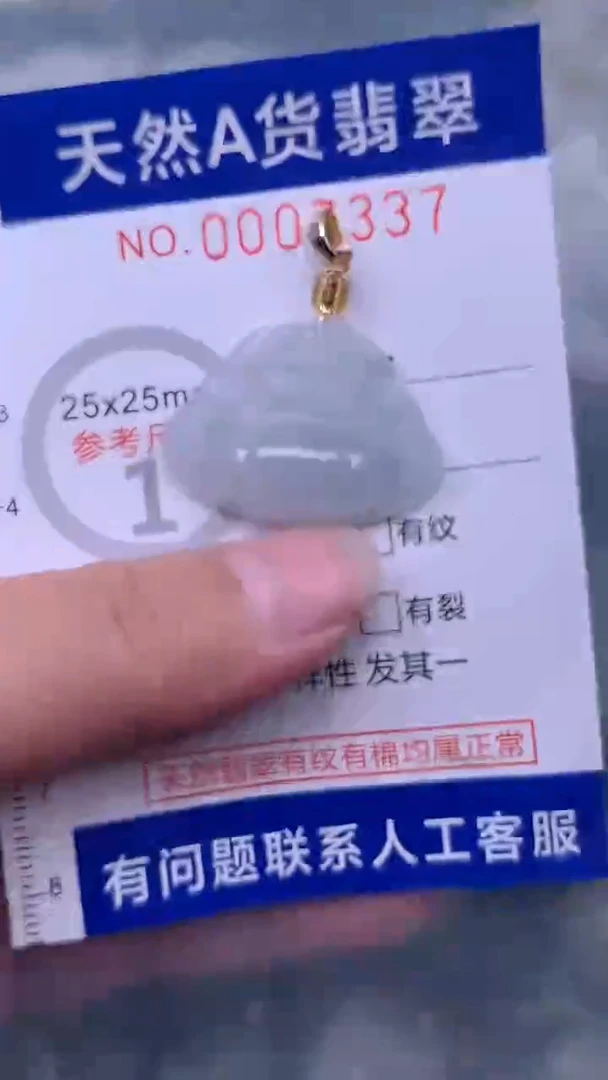 翡翠未镶嵌吊坠(不含链)1