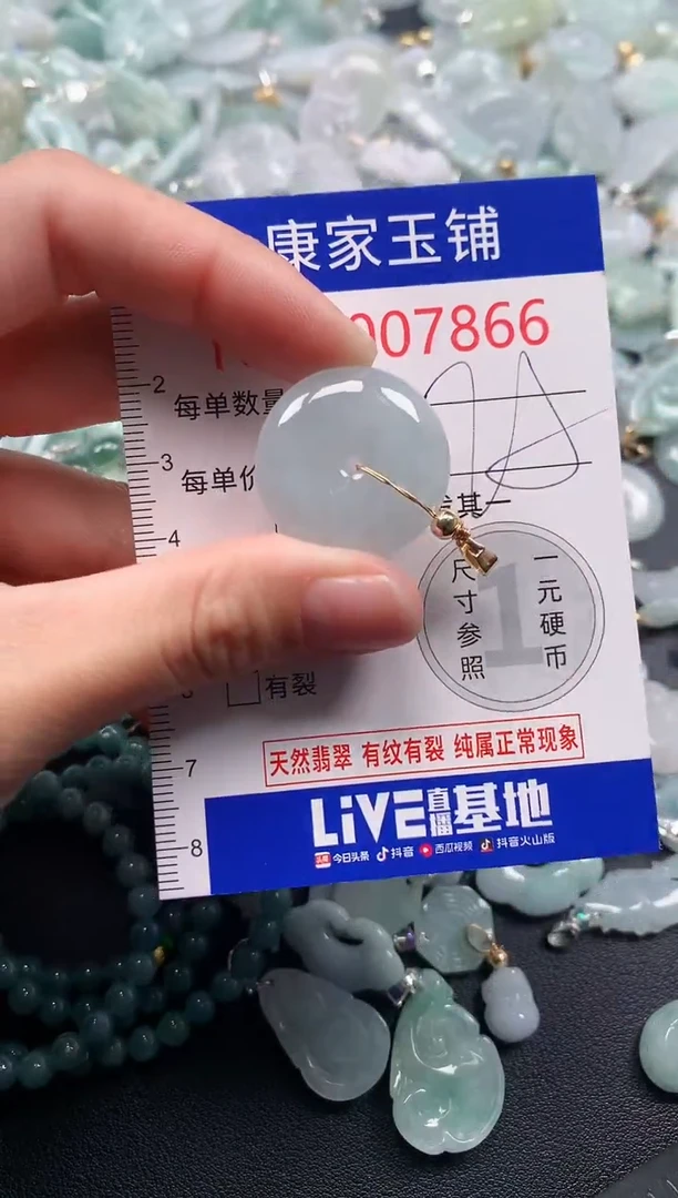 吊坠(不含链)未镶嵌翡翠7866