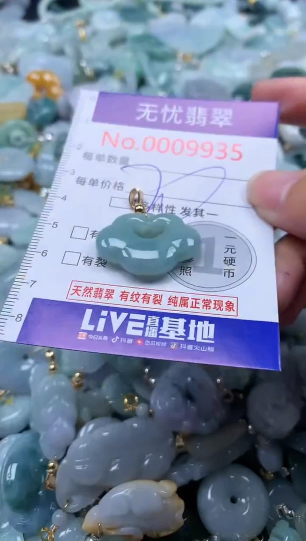 翡翠未镶嵌吊坠(不含链)9935