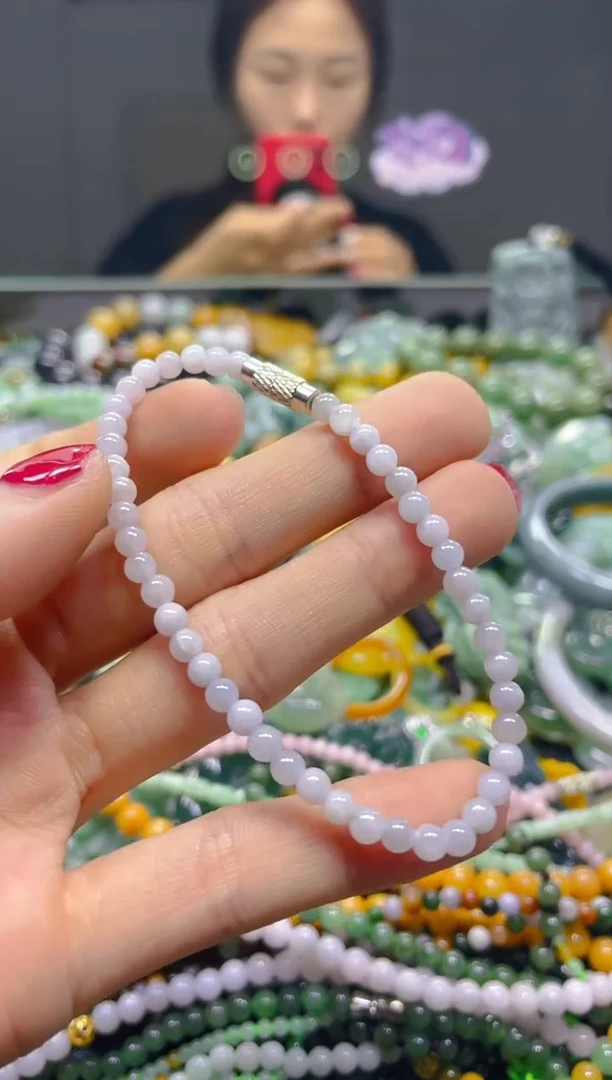 颈饰未镶嵌翡翠3MM/U/翡翠A货，一件也是批发价