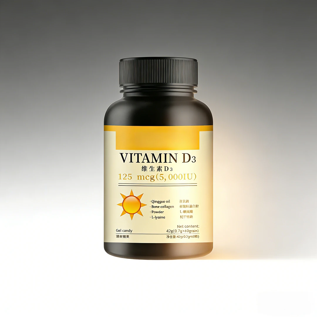 【白妈甄选】进口活性维生素D3阳光瓶软胶囊成人L-2