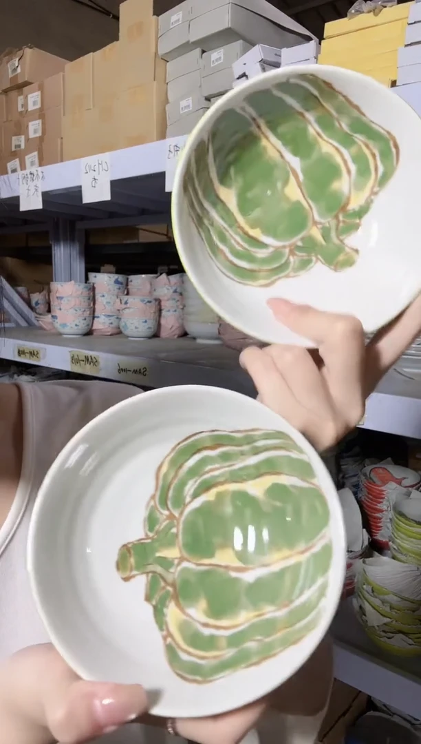 陶瓷蔬菜14cm钵两个