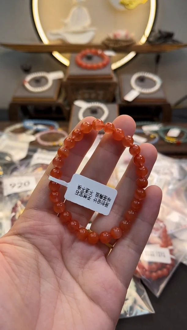 未镶嵌手链南红玛瑙货号988
